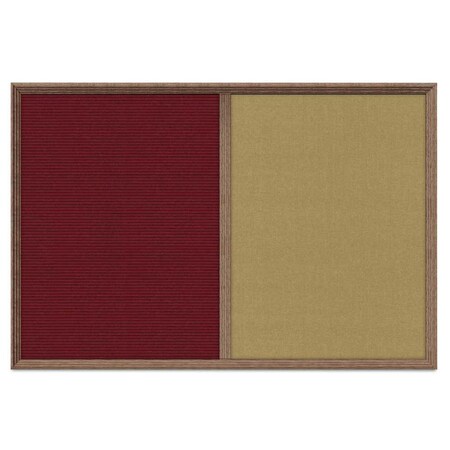 United Visual Products Enclosed Corkboard, 1 Door, 48"x36", 4" Fra, UV3423-WHITE-BLACK UV3423-WHITE-BLACK